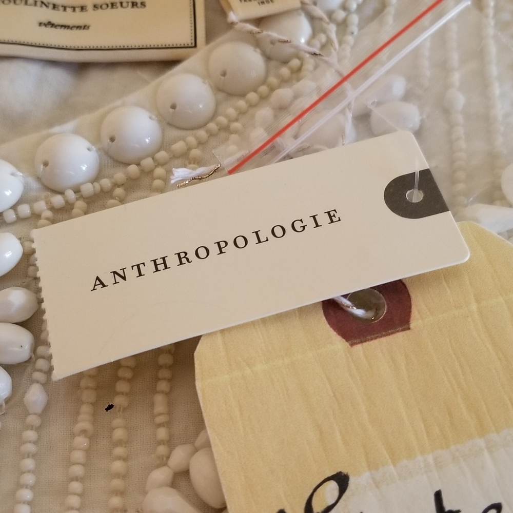 NWT Anthropologie Ivory Shirt